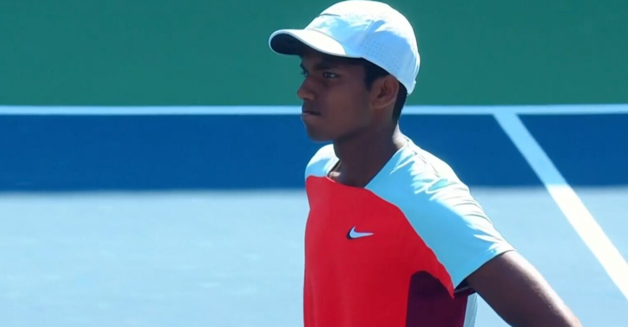 Dhamne, 15, is the second youngest player to play on the ATP Tour