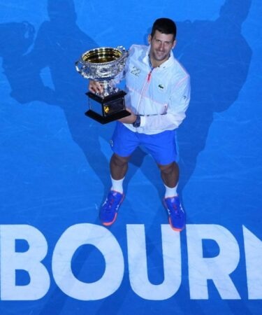 Novak Djokovic trophy
