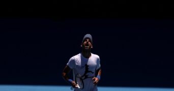 Novak Djokovic practice AO 2023