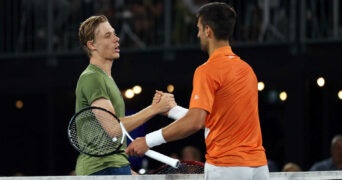 Novak Djokovic and Denis Shapovalov