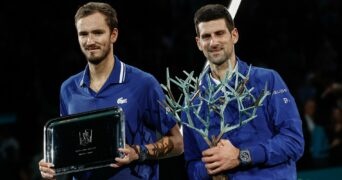 Novak Djokovic and Daniil Medvedev