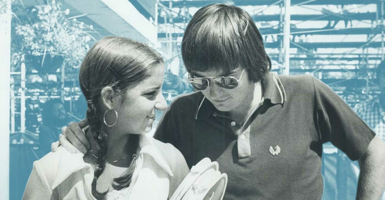 Chris Evert and Jimmy Connors, 1974
