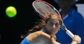 Jaimee Fourlis at the 2017 Australian Open