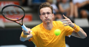 Jiri Lehecka at the 2023 ASB Classic in Auckland