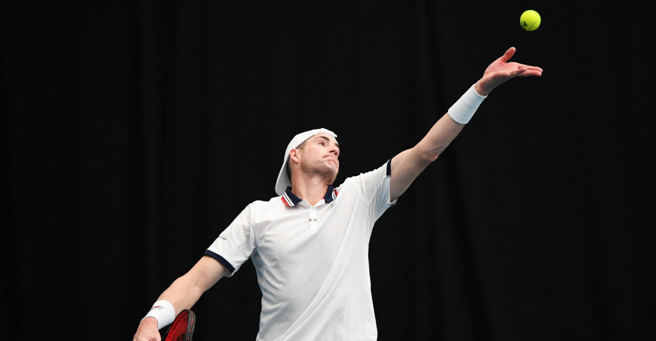 John Isner at the 2023 ASB Classic in Auckland