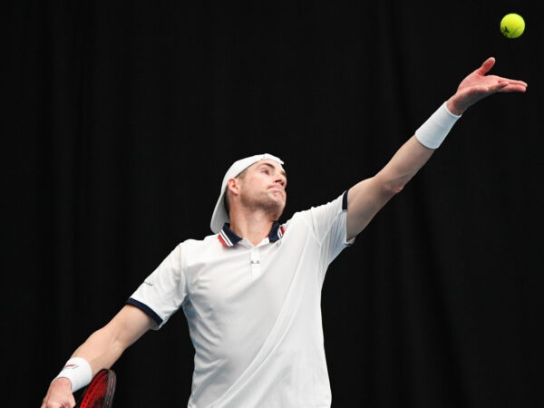 John Isner at the 2023 ASB Classic in Auckland