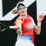 Kate Volynets at the 2022 Australian Open