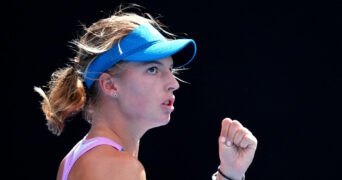 Linda Fruhvirtova at the 2023 Australian Open