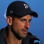 Novak Djokovic Adelaide press