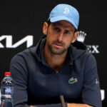 Novak Djokovic speaks to the media at the 2023 Australian Open