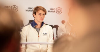 Alexander Zverev at the press conference of ImproVR at the ISPO on November 28, 2022 in Munich, Germany