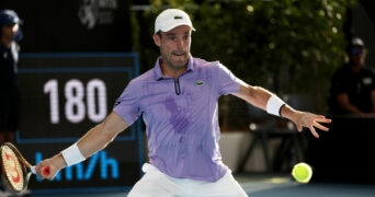 Roberto Bautista Agut at the 2023 Adelaide International