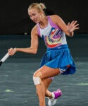 Anastasia Potapova during the 2023 WTA Linz Tournament