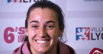 Caroline Garcia Lyon smiling