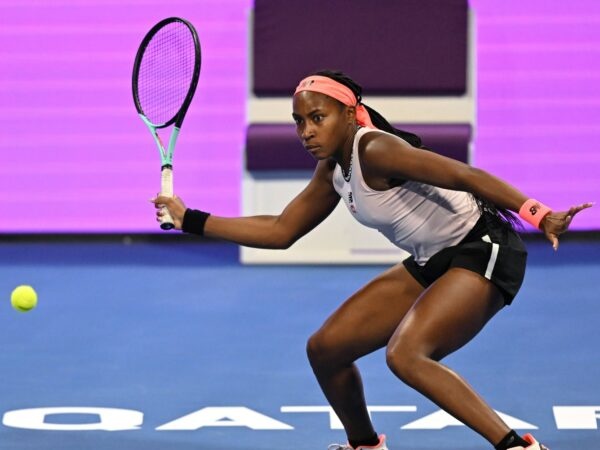 Coco Gauff sliced forehand