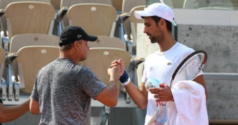 Novak Djokovic (SRB) Marian Vajda (SRB)