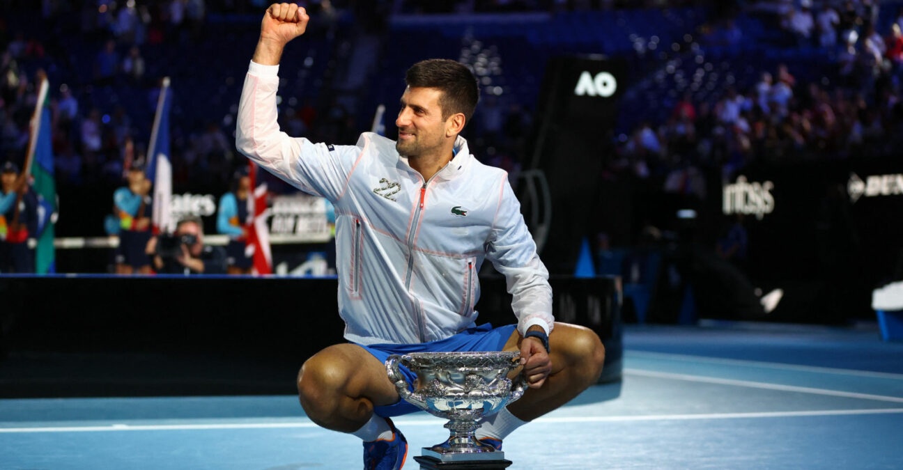 Novak Djokovic at the 2023 Australian Open