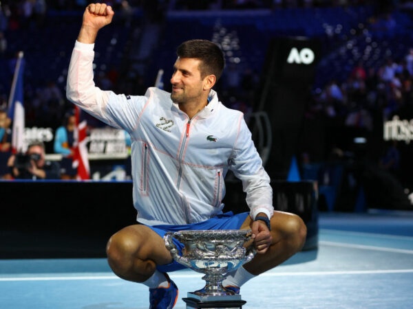 Novak Djokovic at the 2023 Australian Open