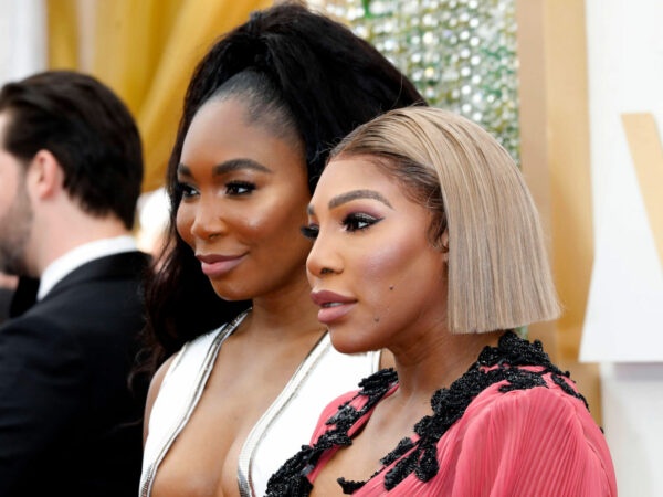 Venus Williame and Serena Williams at the 94th Annual Academy Awards in Los Angeles in March 2022