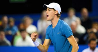 Jannik Sinner at the ATP Open Sud de France in Montpellier Image Credit: JB Autissier / Panoramic