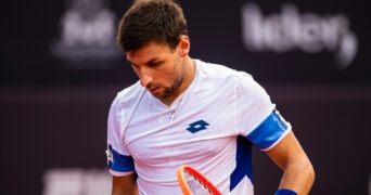 Spaniard Bernabe Zapata Miralles at the 2023 ATP Rio Open