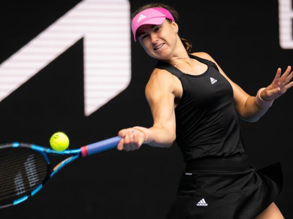 Rebecca Peterson of Sweden in action during the 2022 Australian Open