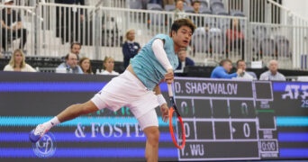 Yibing Wu at the 2023 Dallas Open