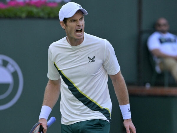 Andy Murray at the 2023 BNP Paribas Open at the Indian Wells Tennis Garden