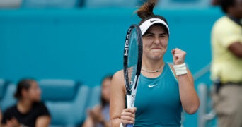 Bianca Andreescu at the 2023 Miami Open