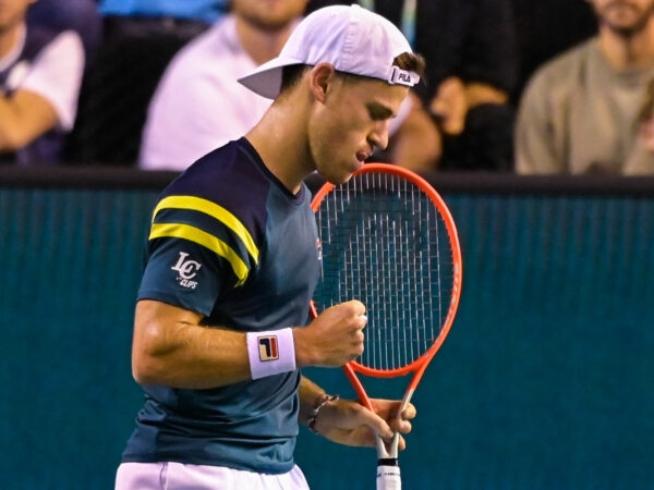 Diego Schwartzman (ARG) at the 2022 Rolex Paris Masters