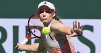 Elena Rybakina at the 2023 BNP Paribas Open