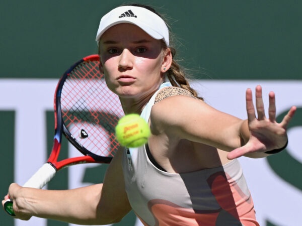 Elena Rybakina at the 2023 BNP Paribas Open