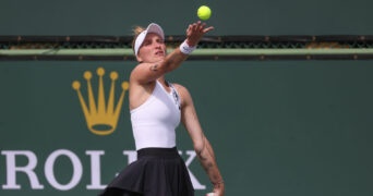 Marketa Vondrousova at the 2023 BNP Paribas Open