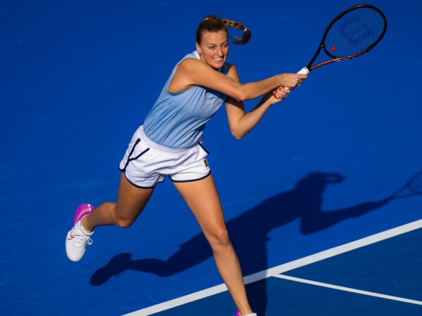 Petra Kvitova at the 2023 Qatar Open in Doha