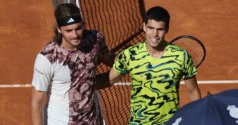 Alcaraz and Tsitsipas Barcelona 2023