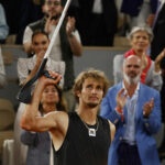 Alexander Zverev at Roland-Garros in 2022