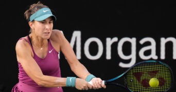 Belinda Bencic in Charleston in 2023