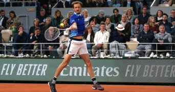 Daniil Medvedev at Roland-Garros in 2022
