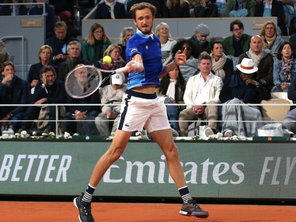 Daniil Medvedev at Roland-Garros in 2022