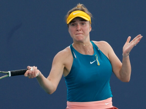 Elina Svitolina at the 2022 Miami Open at Hard Rock Stadium