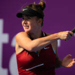 Elina Svitolina at the Qatar Open in Doha in 2022