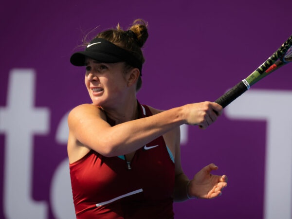 Elina Svitolina at the Qatar Open in Doha in 2022