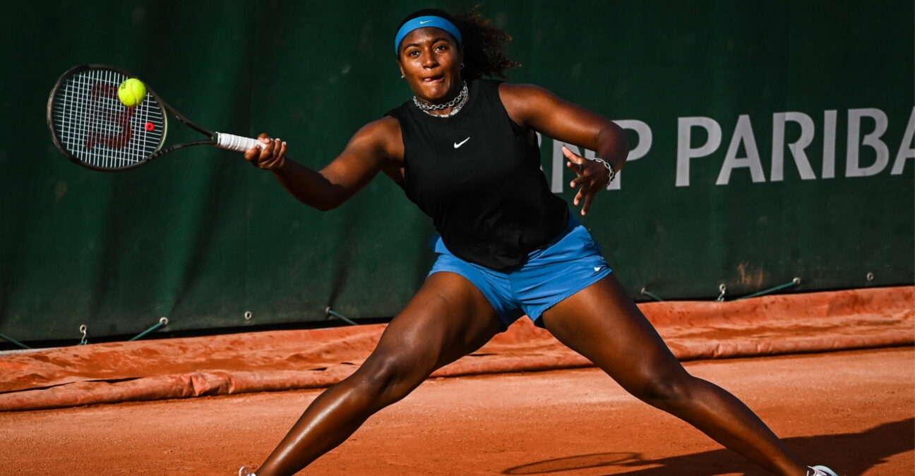 Hailey Baptiste at the 2022 French Open