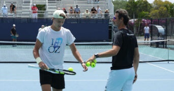 Holger Rune and Patrick Mouratoglou