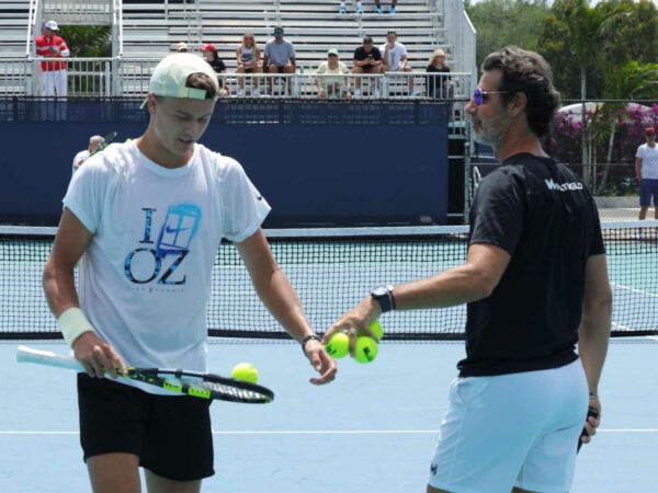 Holger Rune and Patrick Mouratoglou