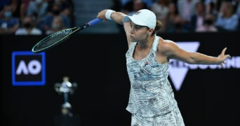 Ashleigh Barty at the 2022 Australian Open