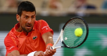 Novak Djokovic at the 2023 French Open