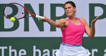 Emma Navarro at the 2023 BNP Paribas Open at Indian Wells