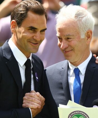 Federer and McEnroe, Wimbledon 2022