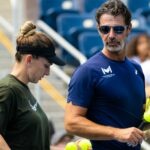 Simona Halep and Patrick Mouratoglou, US Open 2022